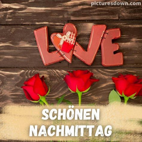 Schönen nachmittag bild mit herz Rosen Computer