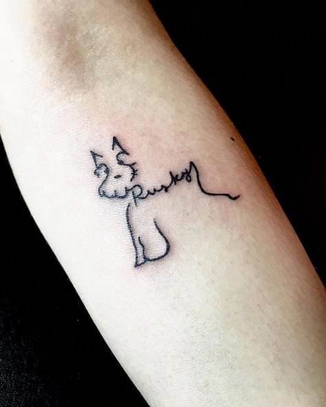 Schnauzer Tattoo, Dogs Tattoo Ideas, Small Dog Tattoos, Dogs Tattoo, Dog Memorial Tattoos, Schnauzer Puppies, Petite Tattoos, Memorial Tattoo, Memorial Tattoos