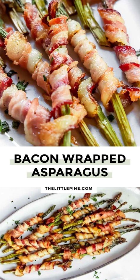 *NEW* Crispy bacon and tender asparagus are a match made in heaven, and these incredibly easy bacon wrapped asparagus spears are here to prove it. #baconwrappedasparagus #lowcarbbaconasparagus #ketoappetizers #lowcarbappetizers Bacon Wrapped Asparagus Recipes, Asparagus Recipes Oven, Best Asparagus Recipe, Asparagus Wraps, Best Baked Beans, Asparagus Recipes Baked, Mom On Timeout, Wrapped Asparagus, Asparagus Bacon