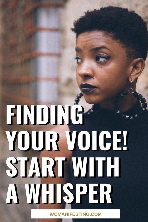 We often make finding your voice an elusive thing. But we can start exactly where we are. Begin with the whisper and move from there. Find Your Voice, Finding Your Voice, Success Advice, Writing Voice, Spiritual Business, My Philosophy, Your Voice, High School Musical, Live For Yourself