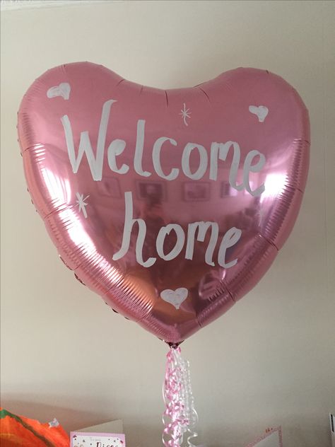 Welcome Home Balloons Ideas, Welcome Home Balloons, Welcome Back Party, Welcome Home Parties, Shower Balloons, Romantic Gestures, Beach Ball, Baby Shower Balloons, Welcome Home