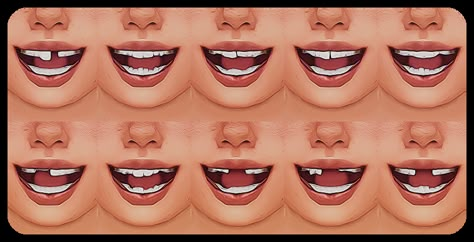 Teeth Collection, Mods Sims 4, Sims 4 Anime, Sims 4 Children, Sims 4 Body Mods, Sims 4 Cc Skin, Growing Pains, Tumblr Sims 4, Free Sims