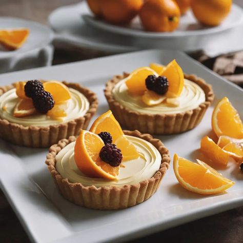 Aesthetic Baked Goods, Mini Tart Recipes, Aesthetic Desserts, Dessert Recipes Fall, Friday Night Dinner Ideas, Christmas Buffet, Tarts Crust, Recipes Healthy Lunch, Orange Chocolate