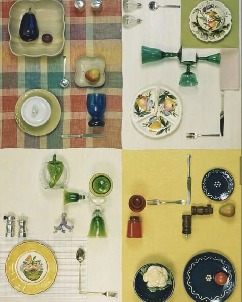 Herbert Matter, Colourful Table, Colorful Table Setting, Prop Styling, Colorful Table, House Garden, Vintage Table, Food Design, Food Styling