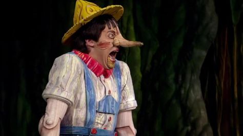 Pinocchio Shrek The Musical, Pinocchio Shrek, Pinocchio Costume, Musical Makeup, Shrek Musical, Shrek Jr, Shrek The Musical, Shrek Costume, Relatable Characters