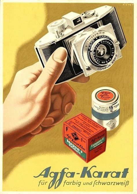 Photo Synthesis, Stare Reklamy, Fotocamere Vintage, History Posters, Vintage Advertising Posters, Old Cameras, Classic Camera, Old Advertisements, Retro Camera