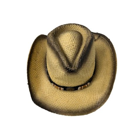 Saddleback Cowboy Hat Features: Tan Color/Tea Stain Color Detail/Black Beaded Band Detail/Paper 100% Size: Womens Os Condition: New With Tags #0785 R-002 Womens Newsboy Cap, Italian Hat, Canada Goose Hat, Olive Hat, Large Brim Hat, Rainbow Hats, Pink Baseball Cap, Black Bucket Hat, Painted Hats