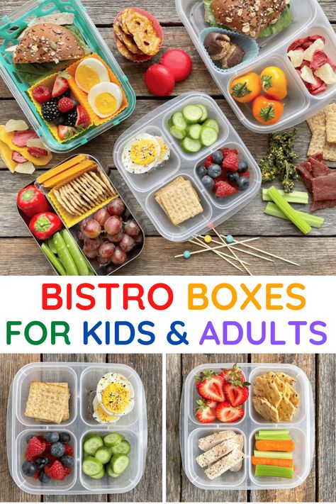 DIY protein boxes make a healthy light meal or satisfying snack for kids or grown-ups. Here are 10 bistro box ideas. Bistro Box Ideas, Protein Boxes, Snack Box Ideas, Charcuterie Lunch, Bistro Box, Kids Snack Box, Snack Boxes Healthy, Bento Box Lunch For Kids, Box Lunch Ideas