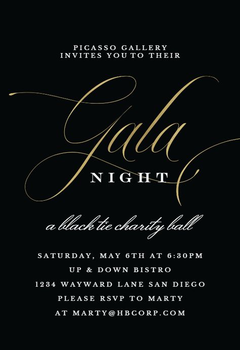 Classic Gala - Gala Invitation #invitations #printable #diy #template #gala Invite Template Design, Gala Theme Party, Gala Party Ideas, Gala Food, Gala Invitation Design Inspiration, Gala Invitation Design, Gala Night Invitation, Launch Invitation, Gala Save The Date Design