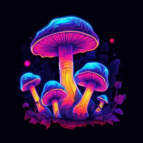 Sing Movie Characters, Shroom Drawings, Fluorescent Painting, Mushroom Designs, Lsd Art, Mushroom Wallpaper, Wallpapers Cartoon, Neon Painting, Box Top