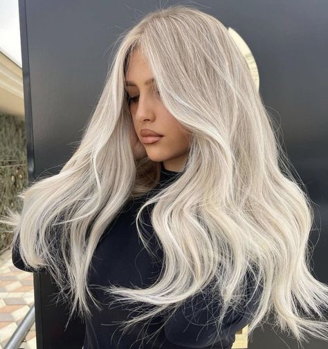 Balayage For Dark Brown Hair, Dark Brown Hair Rich, Gorgeous Blonde Hair, Ash Blonde Hair Balayage, Ice Blonde Hair, Perfect Blonde Hair, Bright Blonde Hair, Blonde Hair Transformations, Icy Blonde Hair