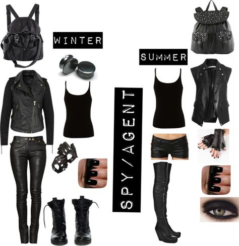 "My spy or agent outfits in the summer and winet!!!!" by sara-bvb-army-8 ❤ liked on Polyvore Spy Kids Costume, Spy Costumes, Creepypasta Outfits, Agent Outfit, Scotty Sire, Spy Outfit, Spy Girl, Badass Outfit, Spy Kids