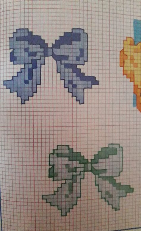 Bow Cross Stitch Pattern, Cross Stitch Bow Pattern, Bow Cross Stitch, Beanie Knitting Patterns Free, Wedding Cross Stitch Patterns, Wedding Cross Stitch, Pixel Crochet, Baby Cross, Needlepoint Designs