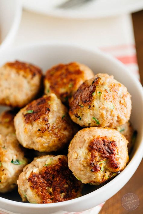 You'll want to make a large batch of these zucchini turkey meatballs. They're SO moist and you can freeze half the meatballs then use them to top over a savory zoodle dish later! Paleo-friendly never tasted so good! Turkey Zucchini Meatballs, Easy Turkey Meatballs, Turkey Zucchini, Homemade Breadsticks, Zucchini Meatballs, Zucchini Carrot, Turkey Meatballs Baked, Simple Dinners, Turkey Meatball