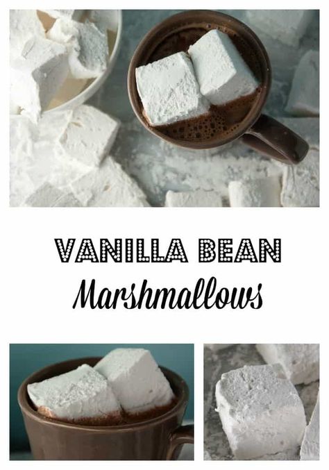 Vanilla Marshmallow Recipe, Vanilla Diy, Homemade Marshmallow Recipe, Gourmet Marshmallow, Vanilla Marshmallows, Salted Caramel Fudge, Recipes With Marshmallows, Homemade Marshmallows, Candy Thermometer