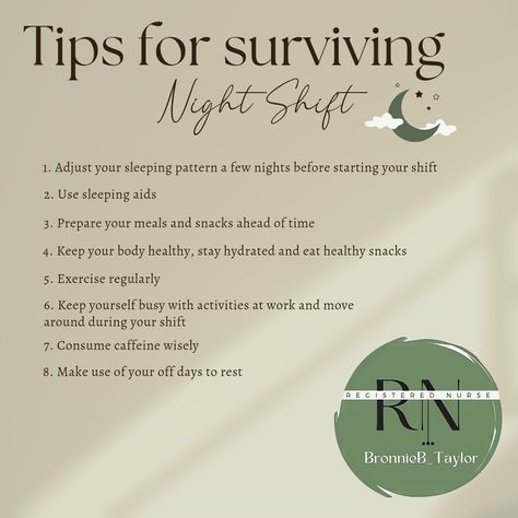 Routine For Night Shift Nurse, Night Shift Sleep Tips, Overnight Shift Tips, 12 Hour Shift Schedule, Night Nurse Sleep Schedule, Night Shift Nurse Schedule, Night Shift Sleep Schedule, Night Shift Eating Schedule, Night Shift Tips