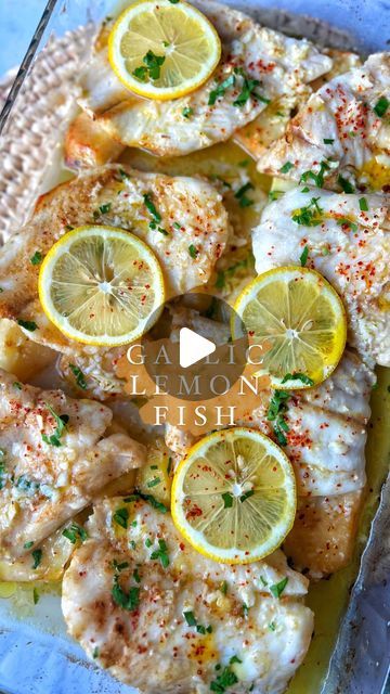 Taghrid Ahmad on Instagram: "Garlic Lemon Fish & Potato Bake! 🧄 🍋 If you’re a fan of my viral Garlic Lemon Chicken & Kafta bakes you will love this!! The trick to these recipes is adding the lemon garlic broth half way through cooking for a more intensified flavour. Served it with Turmeric Rice & Fattoush. Hope you enjoy x Garlic Lemon Fish + Potatoes 1kg firm white fish fillets, I used Hoki 3-4 potatoes sliced thick Salt to taste 1/2 teaspoon ground coriander Approx 8 large garlic cloves Juice of 3 juicy lemons or 1/2 a cup 1/2 cup olive oil 1/2 cup water First, airfry potatoes at 200c for 12 minutes. Place in a baking tray. While that’s happening prepare garlic lemon sauce by crushing garlic + salt using a mortar & pestle. Add the garlic to a small jug with olive oil, lemon & water Hoki Fish Recipe, Chicken Kafta, Fish Potatoes, Garlic Broth, Garlic Lemon Chicken, Lemon Fish, Turmeric Rice, Fish Fillets, Potato Bake