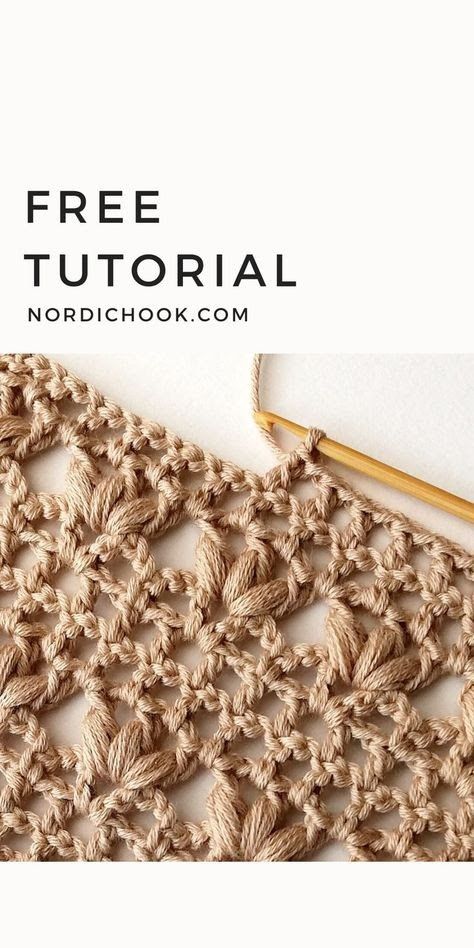 Gilet Crochet, Crochet Lace Pattern, Crochet Stitches For Beginners, Crochet Stitches Tutorial, Crochet Stitches Patterns, Crochet Scarves, Lace Patterns, Crochet Techniques, Crochet Shawl