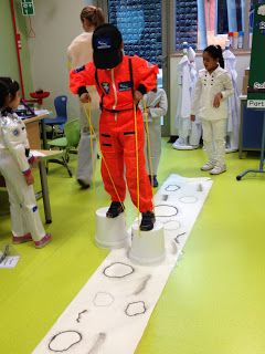 So over the last 3 weeks my grade 1 students in the UAE have been learning a lot about space, the solar system, and astronauts. This was a... Walking On The Moon, Space Lessons, Space Preschool, Space Unit, Space Camp, Outer Space Party, Outer Space Theme, Space Activities, Space Birthday Party