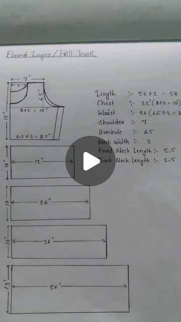 Layer Frocks For Women, Dress Drafting Pattern, Dress Stitching Ideas Patterns, Sewing Measurements Women, Drafting Dress Patterns, Dress Stiching Designs, Layer Dress Pattern, Kurti Stitching Ideas, Stitching Dresses Tutorials