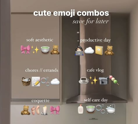 Study Emoji Combination, Cute Emoji Combos, Emoji Signs, Cute Emoji Combinations, Emoji Combos, Photo Ideas Instagram, Clever Captions, Clever Captions For Instagram, Best Friend Thoughts