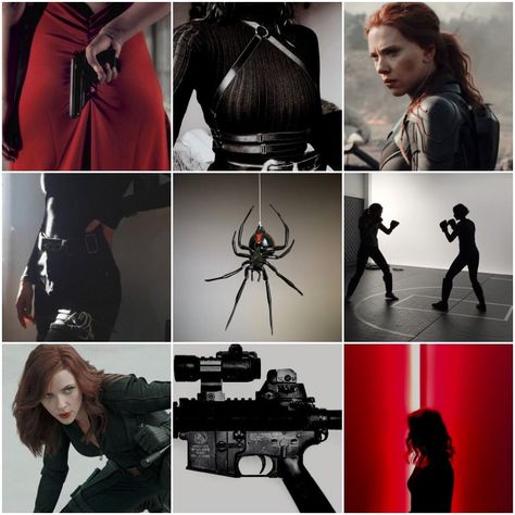 Widow Aesthetic, Natasha Romanoff Black Widow, Black Widow Aesthetic, Aesthetic Moodboard, Romanoff, Natasha Romanoff, Black Widow, Mood Boards, Marvel