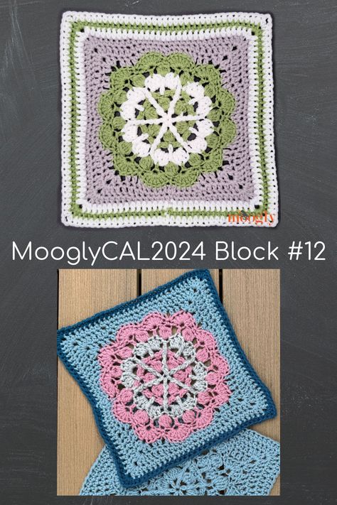 MooglyCAL2024 Block 12 is a beautiful floral square designed by the delightful Pia Thadani of Stitches n Scraps! The Blooming Bobbles Square pattern is so pretty, and I love the way the rounds all work together. Get all the details for this free crochet along, as well as the free pattern link on Moogly! via @moogly Moogly Crochet, Crochet Cal, Knit Blankets, Red Heart Patterns, Popular Crochet, Vintage Crochet Patterns, Crochet Blocks, Crochet World, Granny Squares Pattern