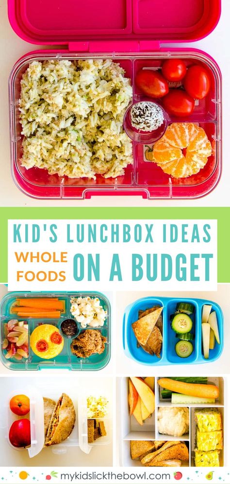 Food Lunch Box Ideas, Whole Food Lunch, Lunchbox Ideas For Kids, Kids Lunch Box Meals, Budget Dinner Recipes, Easy Dinners For Two, Lunch Box Ideas, Healthy Lunches For Kids, Healthy School Lunches