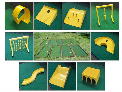 Mini Golf Course School Project, Mini Golf Course Diy Obstacles, Indoor Golf Diy, Putput Golf Diy, Mini Putt Diy, Diy Mini Golf Course Ideas Cardboard, Diy Mini Golf Hole, Build Your Own Mini Golf Course, At Home Mini Golf Course