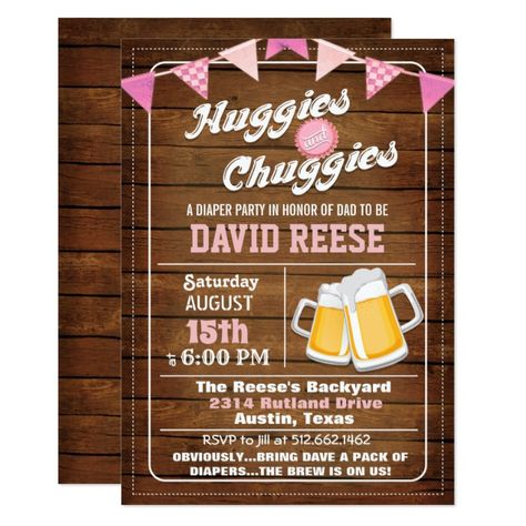 Huggies and Chuggies Dad Diaper Party Invitation Diaper#Party#Invitation#Dad Dad Diaper Party, Baby Shower For Men, Backyard Birthday Party, Diaper Party Invitations, Diaper Party, Man Shower, Backyard Birthday Parties, Backyard Birthday, Boho Baby Shower Invitations