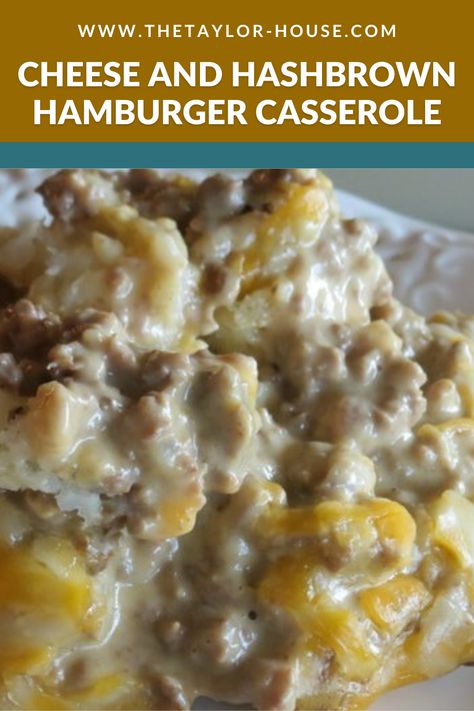 Casserole Freezer Meals, Best Hamburger Casserole Recipes, Hashbrown Casserole Easy, Hashbrown Casserole Recipe, Hamburger Casseroles Recipes, Perfect Pantry, Casserole Easy, Hamburger Casserole, Hashbrown Recipes