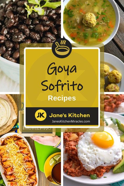 Goya Sofrito Recipes ready to eat Sofrito Recipes, Goya Recipe, Sofrito Recipe, Ic Recipes, Recipes Ground Beef, Recipes Quick And Easy, Recipes Quick, Recipe Roundup, Caribbean Recipes