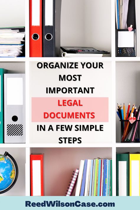 A step by step guide to easily organize your legal documents. Where to file them and how long to keep certain legal documents. #organize #legaldocuments #declutter #organizedhome Organizing Legal Documents, Organizing Family Documents, Document Organizer Filing System, How Long To Keep Documents, Law Office Organization, Kids School Organization, Home Filing System, Organize Documents, Legal Writing