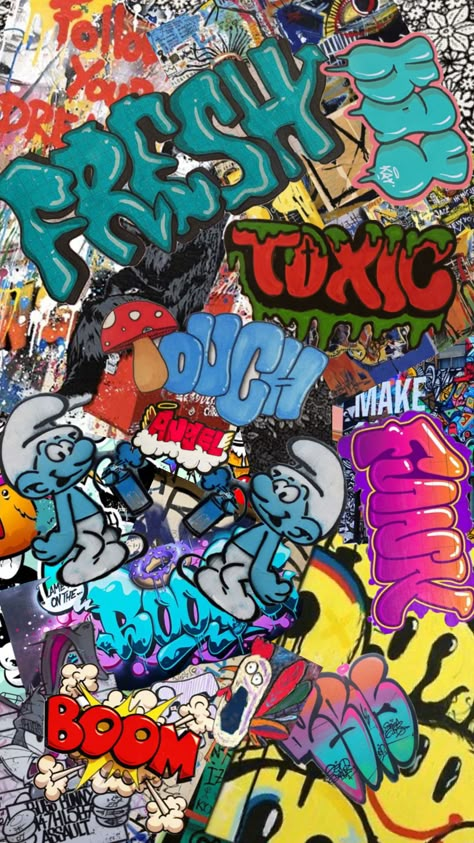 Graffiti#art￼￼￼ Hiphop Graffiti, Hood Wallpapers, Graffiti Pictures, Graffiti Wallpaper Iphone, Iphone Wallpaper Classy, Graffiti Doodles, Graffiti Style Art, Graffiti Murals, Graffiti Font