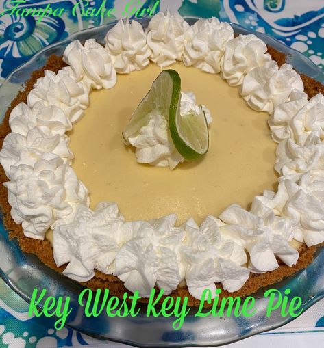 Key West Key Lime Pie Key West Key Lime Pie Recipe, Authentic Key Lime Pie Recipe, Old Fashioned Key, Key Lime Pie Recipe, Lime Pie Recipe, Keylime Pie Recipe, Cake Girl, Key Lime Juice, Bee's Knees