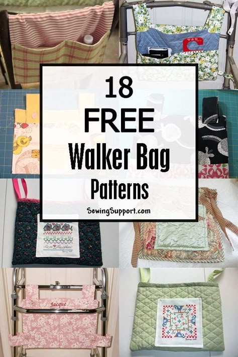 Patterns For Quilts, Wheelchair Bags, Walker Bag, Beginner Sewing Projects Easy, Leftover Fabric, Sewing Projects For Beginners, Easy Sewing Projects, Love Sewing, Sewing Gifts