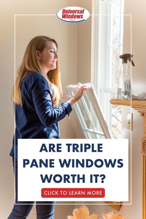 New replacement windows can make your home feel more comfortable, regardless of the time of year. However, not every window offers equal energy savings and comfort. Triple pane windows are the most energy-efficient windows for any homeowner. If you’re planning on upgrading your windows, here are 10 reasons why you should consider choosing triple pane windows. Home Design Ideas | Remodeling Ideas DIY | Replacement Windows #homeremodelingideas #barndaminum #diydesign Window Condensation, Triple Pane Windows, Single Pane Windows, Vinyl Replacement Windows, Cheap Windows, Double Pane Windows, Vinyl Windows, Vinyl Frames, Energy Efficient Windows