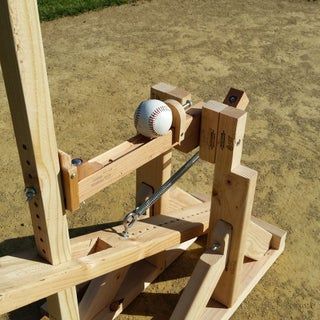 DIY Pitching Machine: 3 Steps (with Pictures) Youth Baseball Drills, Using A Router Table, Pitching Drills, Pitching Machines, Backyard Baseball, Dog Equipment, Softball Drills, Baseball Drills, Pitching Machine