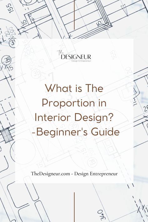 Proportion is a fundamental element of interior design that can make or break a room’s overall aesthetic appeal. It refers to the relationship between various objects in a space, such as the size, shape, and placement of furniture, accessories, and artwork. Understanding the role of proportion in interior design is crucial to creating a harmonious and visually appealing space. Geometry In Interior Design, Proportion Interior Design, Proportion In Interior Design, Interior Design Tips Cheat Sheets, Interior Design Measurements, Decorating Notes, Business Is Business, Interior Design Basics, Interior Design Sketchbook