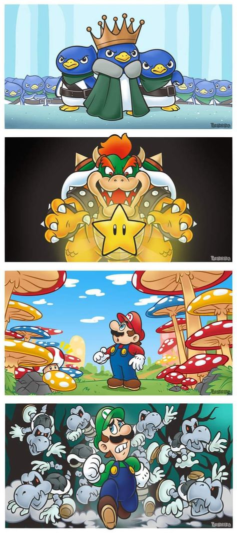 Super Mario Bros 1985, Mario And Luigi Games, Super Mario Bros Nintendo, Mario Comics, Mario Funny, Mario Y Luigi, Super Mario Bros Movie, Mario Fan Art, Super Mario Games