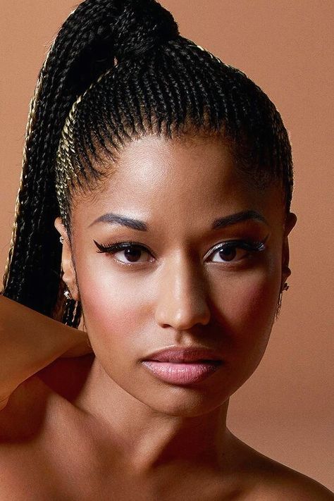 Nicki Minaj Braids, Nicki Minaj Hairstyles, Ghana Braids Hairstyles, Nicki Minaj Photos, African Hair Braiding Styles, Girls Braids, Braids For Black Women, Cornrow Hairstyles, African Braids Hairstyles