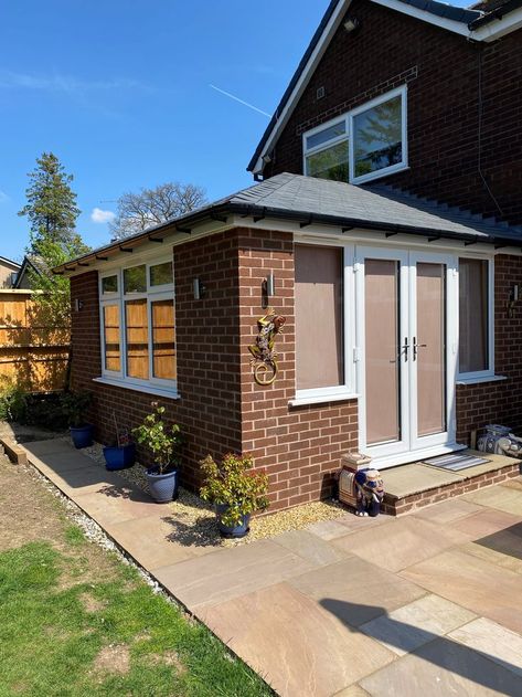 Extension Kits Conservatory conversion into a solid roof warm extension.😎 Solid Roof Conservatory Ideas, Conservatory Conversion, Replacement Conservatory Roof, Conservatory Roof Replacement, Conservatory Extension, Home Extensions, Home Extension, Extension Plans, House Extension Plans