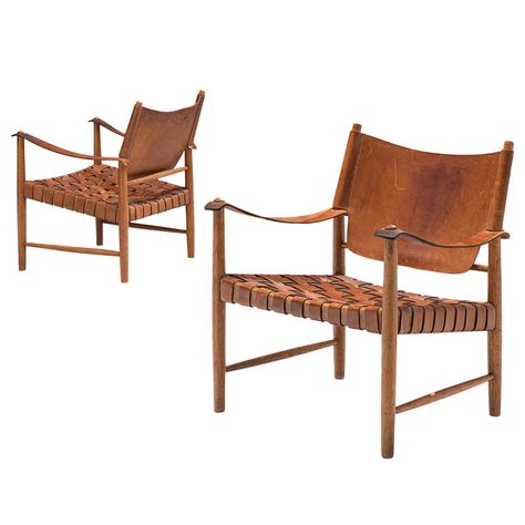 Modern Chair Fabric, Leather Armchair Modern, Danish Armchair, Safari Chair, Oak Armchair, Matching Chairs, Mid Century Chair, Modern Lounge Chairs, Armchair Vintage