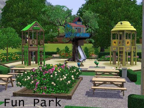 Fun Park, Children Park, Swing Set, Custom Content, The Sims Resource, Sims Resource, Sims 2, Sims 3, Tree House