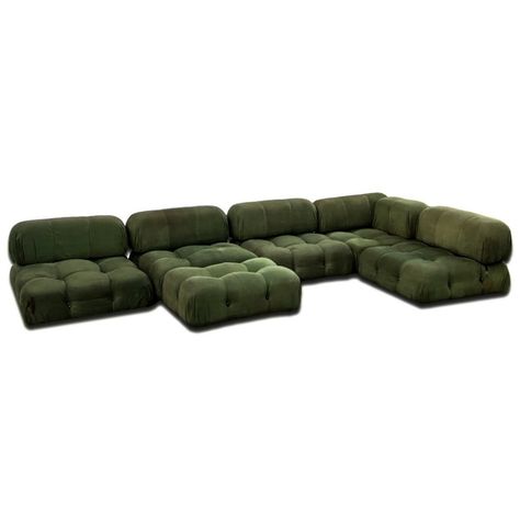 For sale: Green Velvet 'Camaleonda' 6 Modules sofa set by Mario Bellini for B&B Italia, 1972 Bb Italia, Camaleonda Sofa, Mario Bellini, Modern Home Furniture, Studio Interior, Dream Apartment, Hotel Interior, House Furniture, Bellini