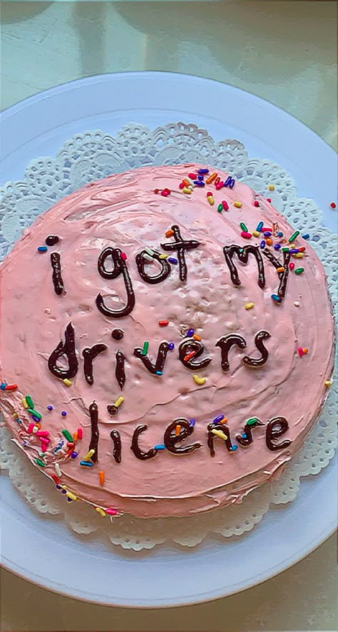 Getting My License, Edgy Birthday Cake, 18th Birthday Cake Quotes, Driver License Cake, Driving License Cake, New Driver Cake, 18th Birthday Cake Funny, Getting License, Funny 18th Birthday Cake