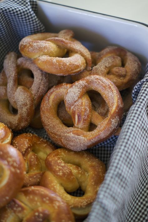 Sweet & Salty Soft Pretzels (& houseguests) - Midwest Nice Salted Pretzel, Alton Brown, Soft Pretzels, Egg Wash, Dough Recipe, Baking Sheets, Pretzels, Sweet And Salty, Freshly Baked