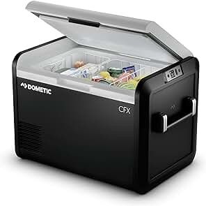 DOMETIC CFX3 55-Liter Portable Refrigerator and Freezer with ICE MAKER, Powered by AC/DC or Solar Camping Fridge, Electric Cooler, Expedition Gear, Refrigerator And Freezer, Portable Refrigerator, Deep Freeze, Fridge Freezers, Ice Maker, Cool Technology