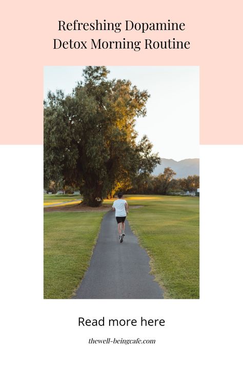 Person walking on a park path surrounded by grass and trees during sunrise. Low Dopamine Morning Routine, Low Dopamine, Dopamine Detox, Morning Routine Ideas, Reaching Your Goals, Being Productive, Wellness Trends, Routine Ideas, Personal Development Plan