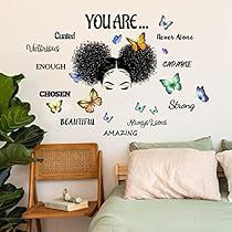 Playroom Library, African American Decor, Mermaid Wall Decals, Fairy Quotes, Nursery Classroom, Girls Wall Stickers, Inspirational Quote Wall, Boy Girl Bedroom, Inspirational Wall Decals